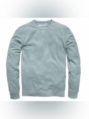 Outerknown Hightide Crew Pullover Sweatshirt in Ash Blue Size Large Terry
